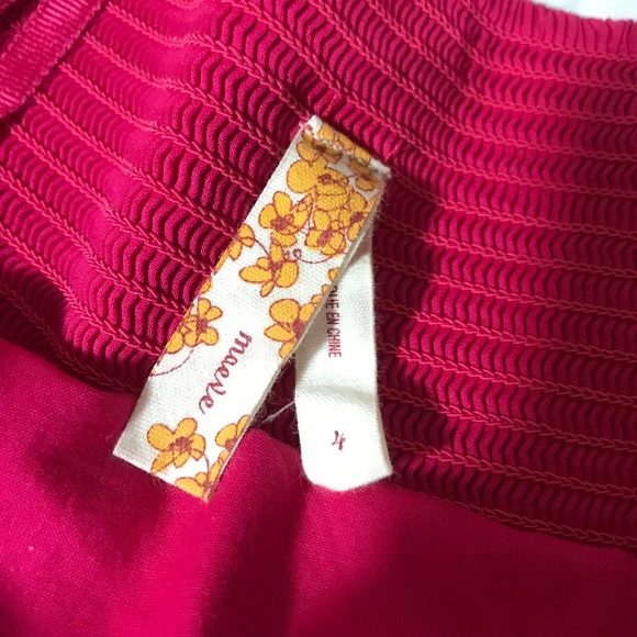 Anthropologie Maeve Hot Pink Strapless Dress - Picture 5 of 7